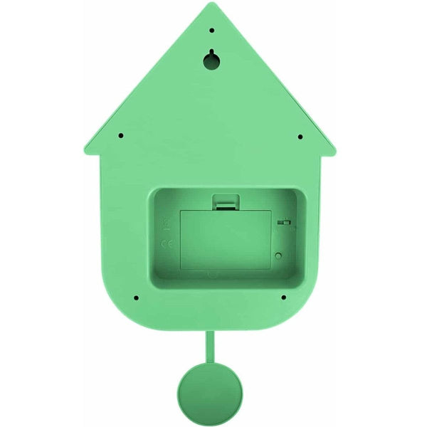 Wall clock Modern Cuckoo ABS bright green