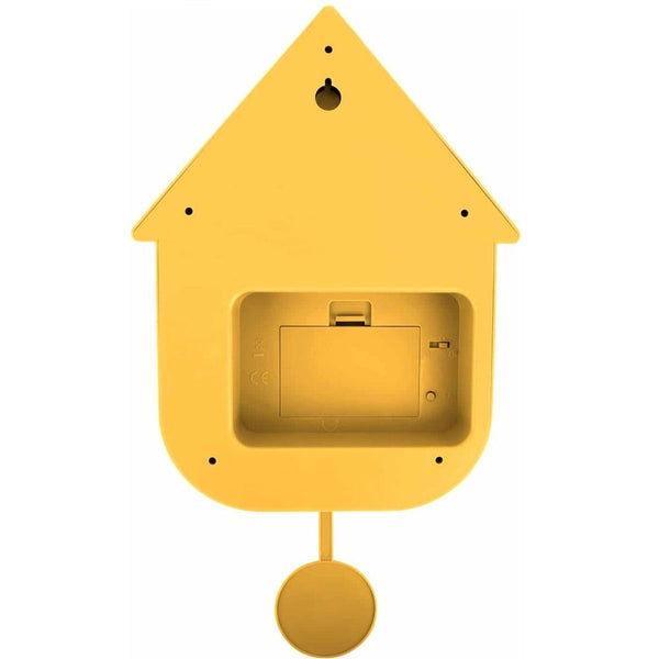 Wall clock Modern Cuckoo ABS bright yellow