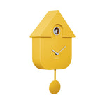 Wandklok Modern Cuckoo geel