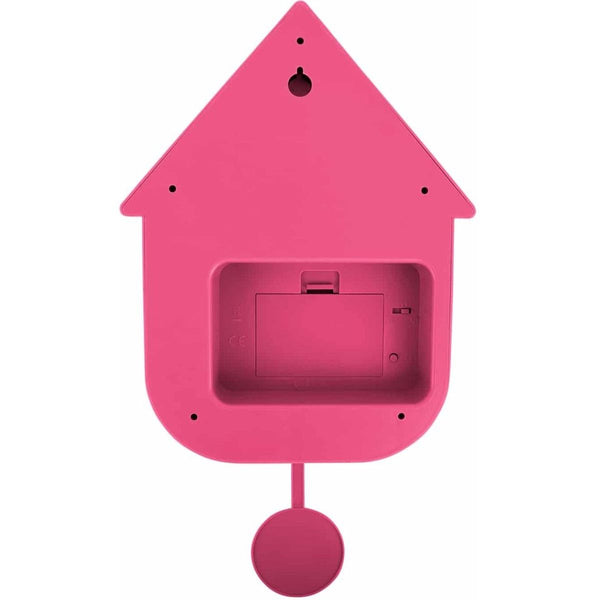 Wall clock Modern Cuckoo ABS bright pink