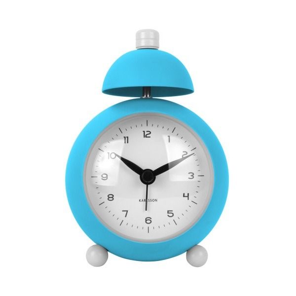 Alarm clock Chaplin iron matt bright blue