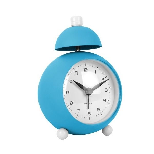 Alarm clock Chaplin iron matt bright blue