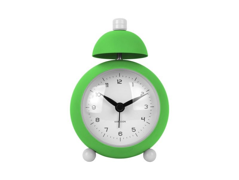Alarm clock Chaplin iron matt bright green