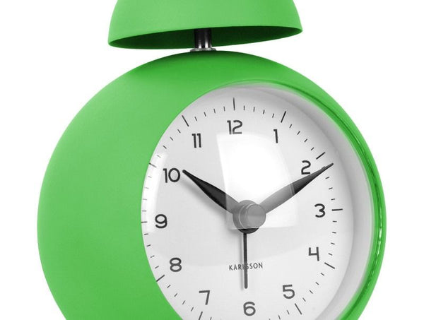 Alarm clock Chaplin iron matt bright green