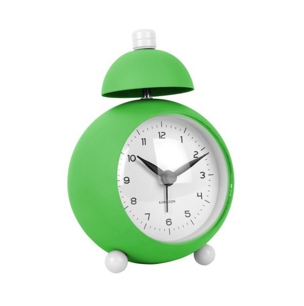 Alarm clock Chaplin iron matt bright green