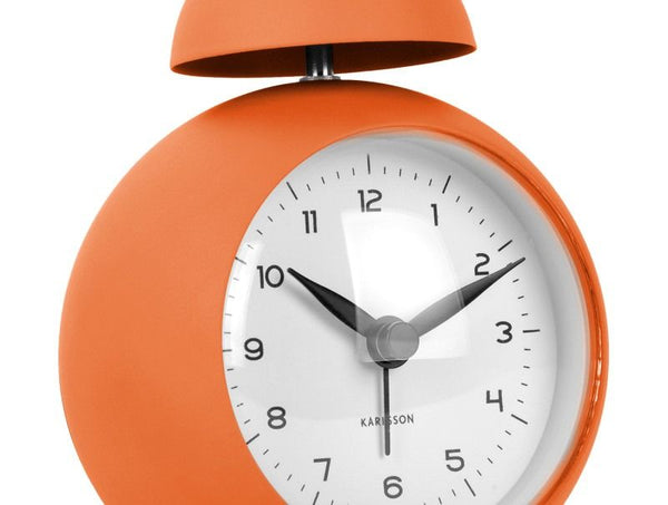 Alarm clock Chaplin iron matt bright orange