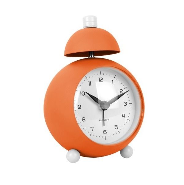 Alarm clock Chaplin iron matt bright orange