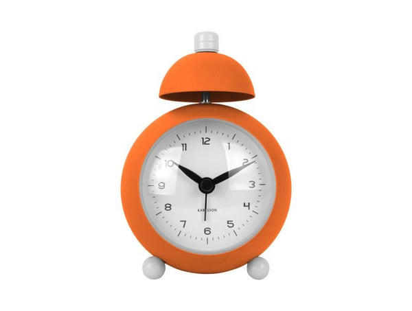 Alarm clock Chaplin iron matt bright orange
