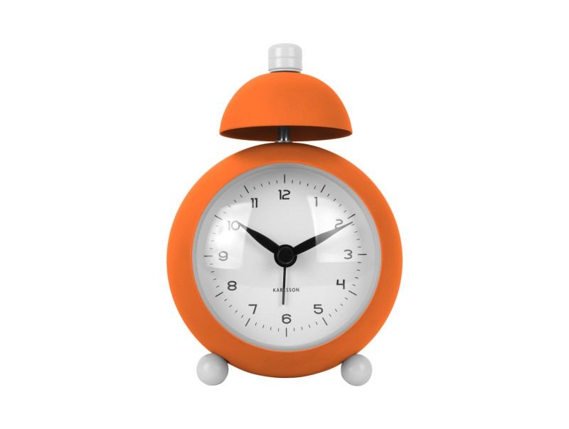 Alarm clock Chaplin iron matt bright orange