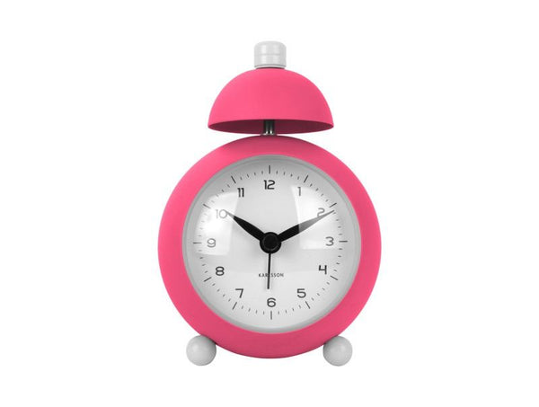 Alarm clock Chaplin iron matt bright pink