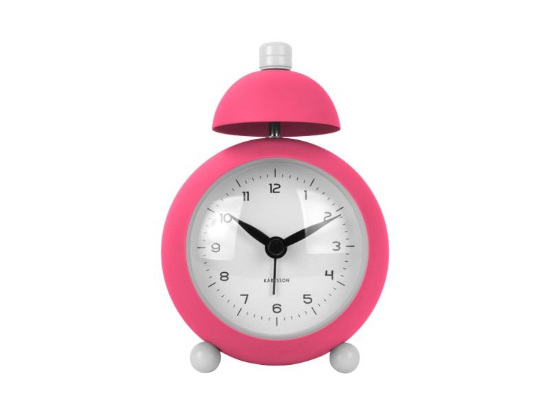 Alarm clock Chaplin iron matt bright pink