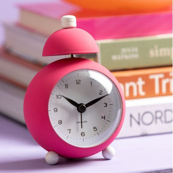 Alarm clock Chaplin iron matt bright pink
