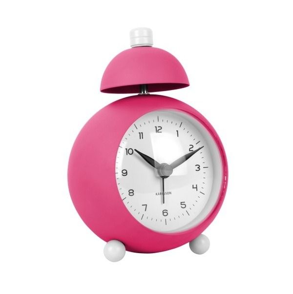 Alarm clock Chaplin iron matt bright pink