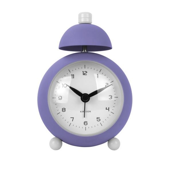 Alarm clock Chaplin iron matt bright purple