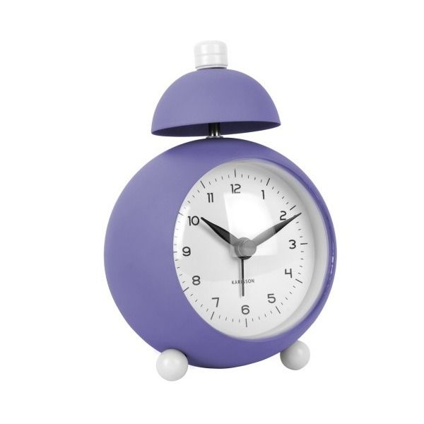 Alarm clock Chaplin iron matt bright purple