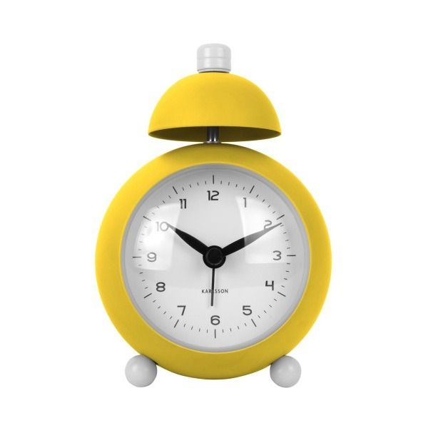 Alarm clock Chaplin iron matt bright yellow