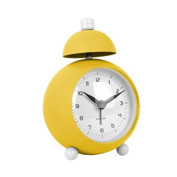 Alarm clock Chaplin iron matt bright yellow