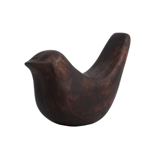 Statue?Bird?Long?Tale?Up?wood?walnut?lacquered