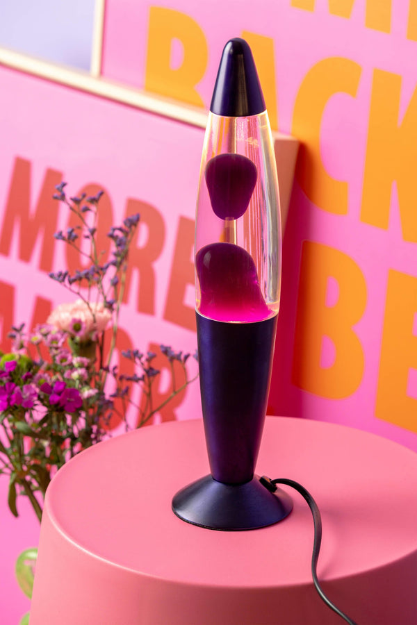 Lavalamp Funky Rocket paars