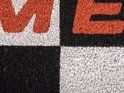 Doormat Come In black & white checker
