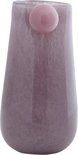 Vase Bolita glass medium soft purple w. soft pink