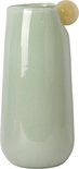 Vase?Bolita?glass?large?grayed?jade?w.?soft?yellow