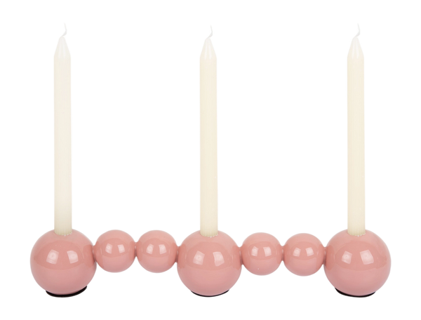 Kandelaar Bubbles Straight Enamel roze