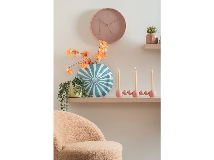 Kandelaar Bubbles Straight Enamel roze
