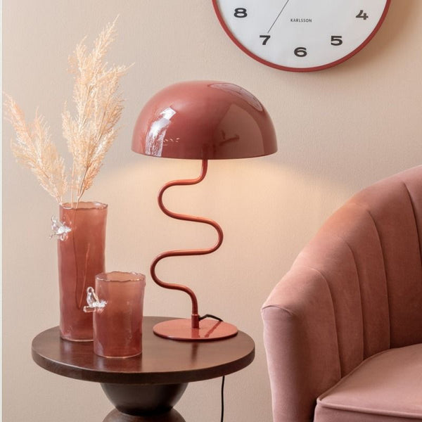 Vase Bird On Branch large red ochre