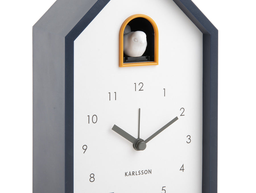 Wekker Modern Cuckoo donkerblauw