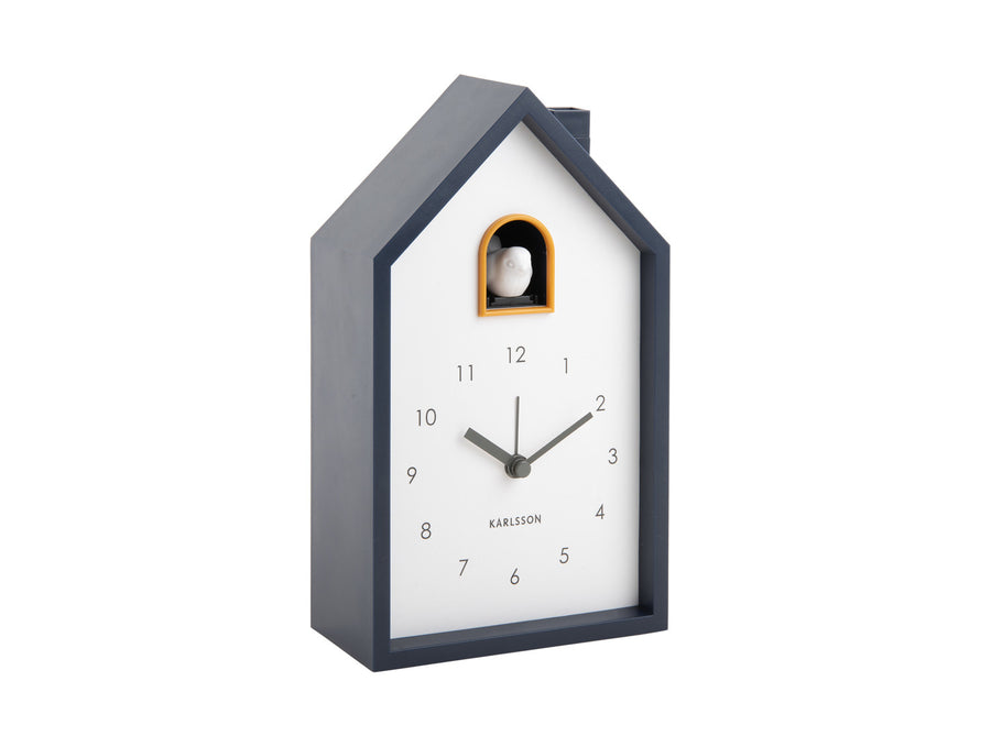 Wekker Modern Cuckoo donkerblauw