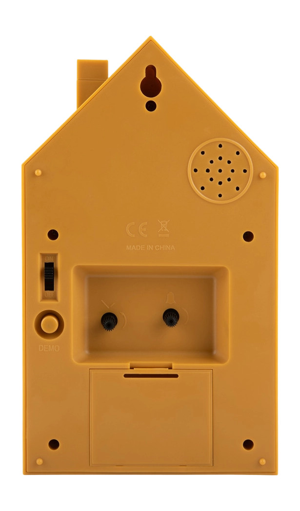 Alarm clock Modern Cuckoo ochre yellow