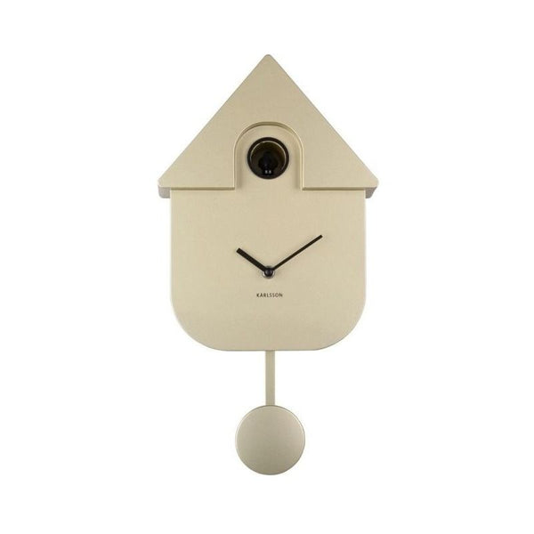 Wall clock Modern Cuckoo ABS metallic gold