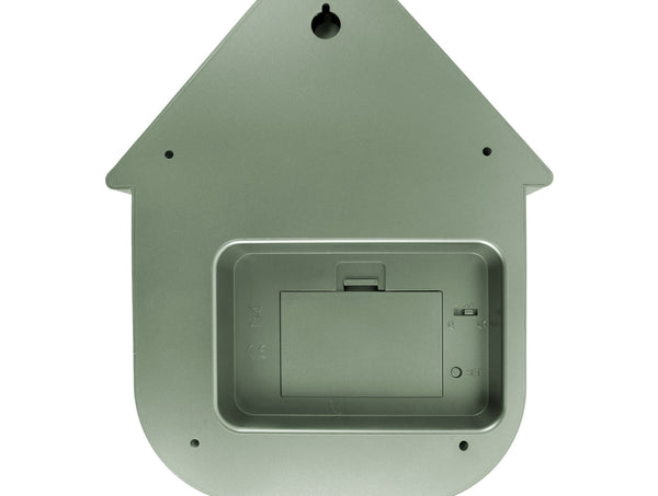 Wandklok Modern Cuckoo metallic groen