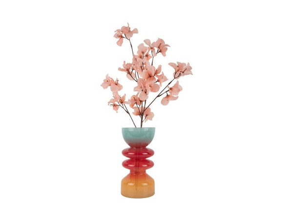 Vase Summer Vibes glass large multi colour