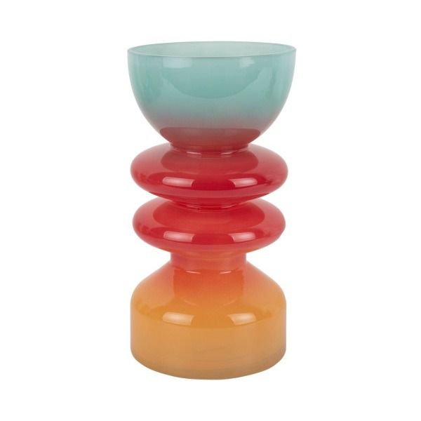 Vase Summer Vibes glass large multi colour