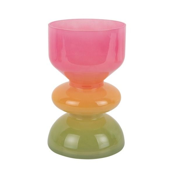 Vase Funky Vibes glass small multi colour
