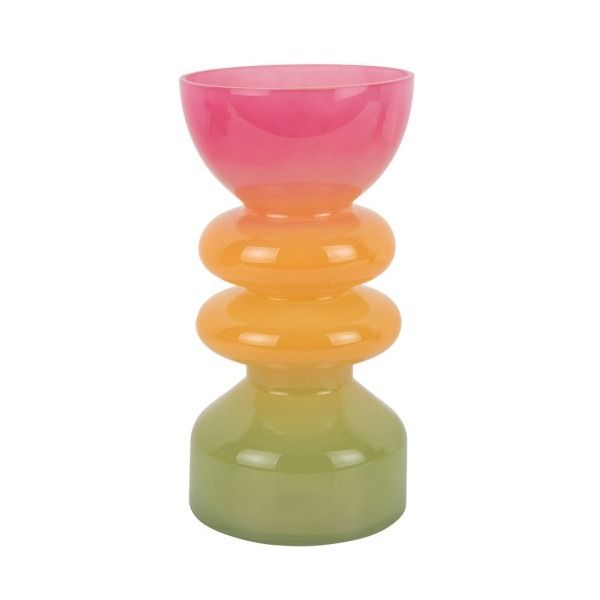 Vase Funky Vibes glass large multi colour