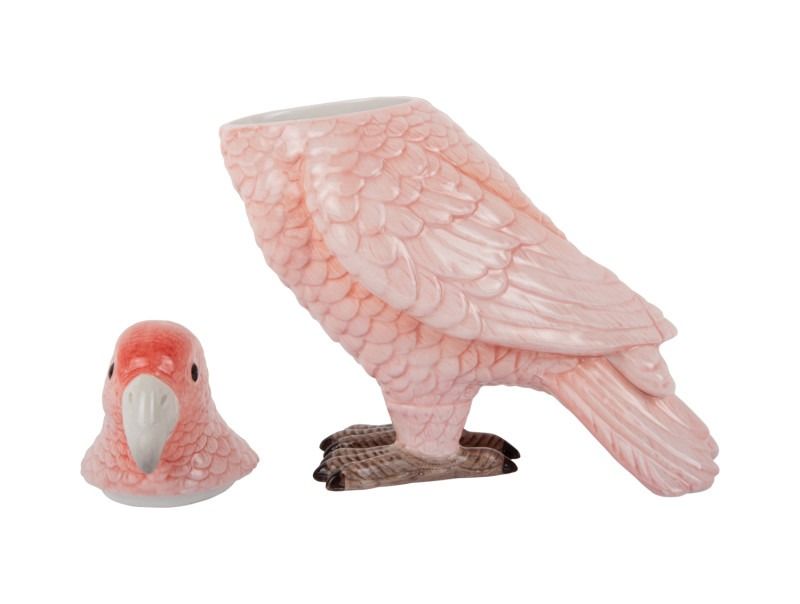 Storage jar Bird soft pink
