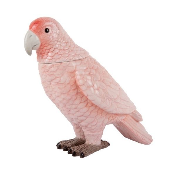 Storage jar Bird soft pink