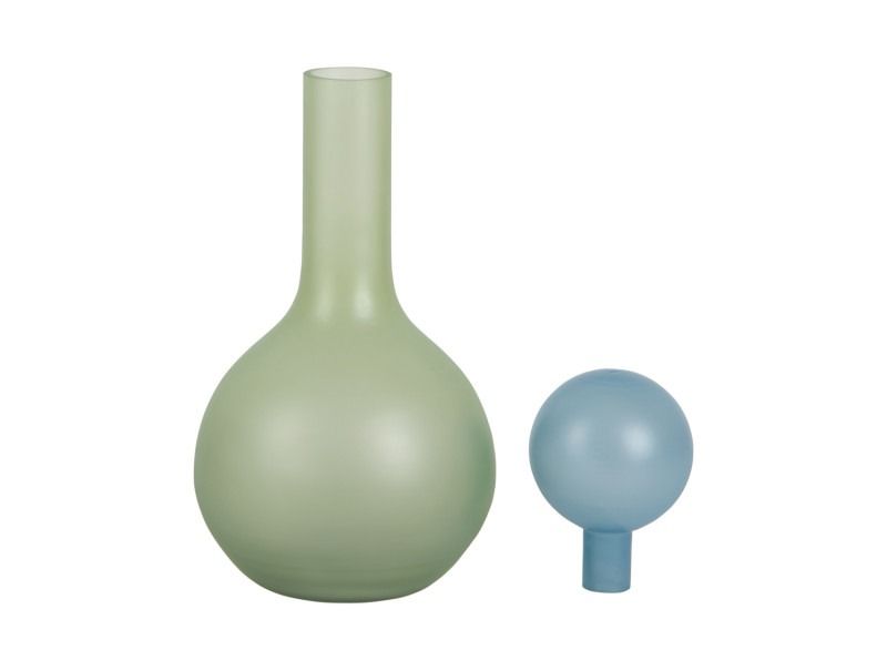 Vase Alegre Globo soft green w. soft blue