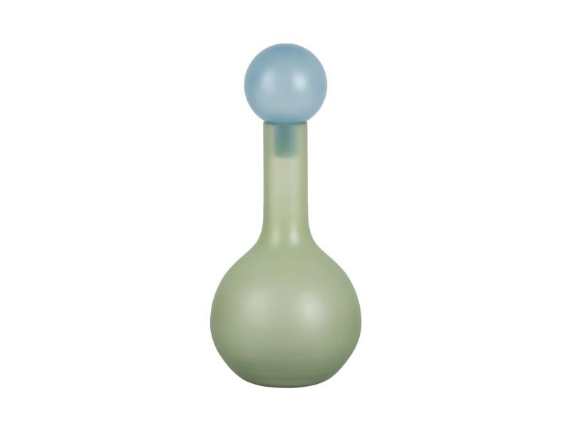 Vase Alegre Globo soft green w. soft blue