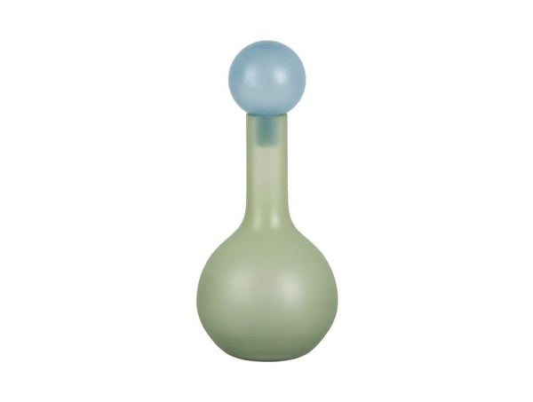 Vase Alegre Globo soft green w. soft blue