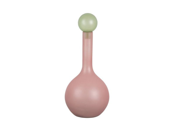 Vase Alegre Globo large soft pink w. soft green