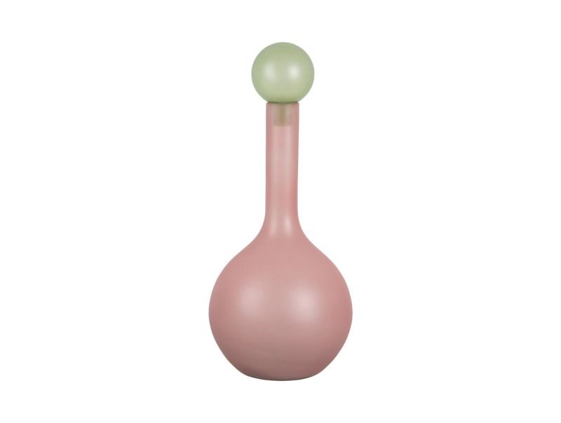 Vase Alegre Globo large soft pink w. soft green