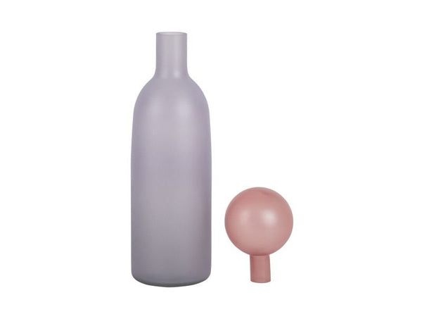 Vase Alegre Botellin soft purple w. soft pink