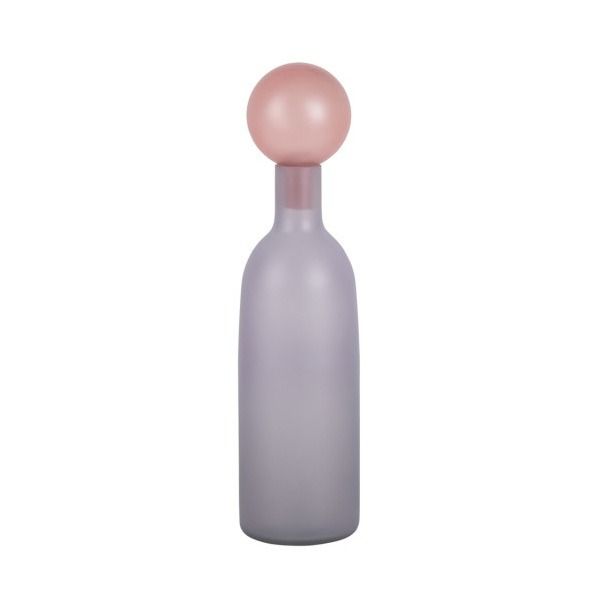 Vase Alegre Botellin soft purple w. soft pink