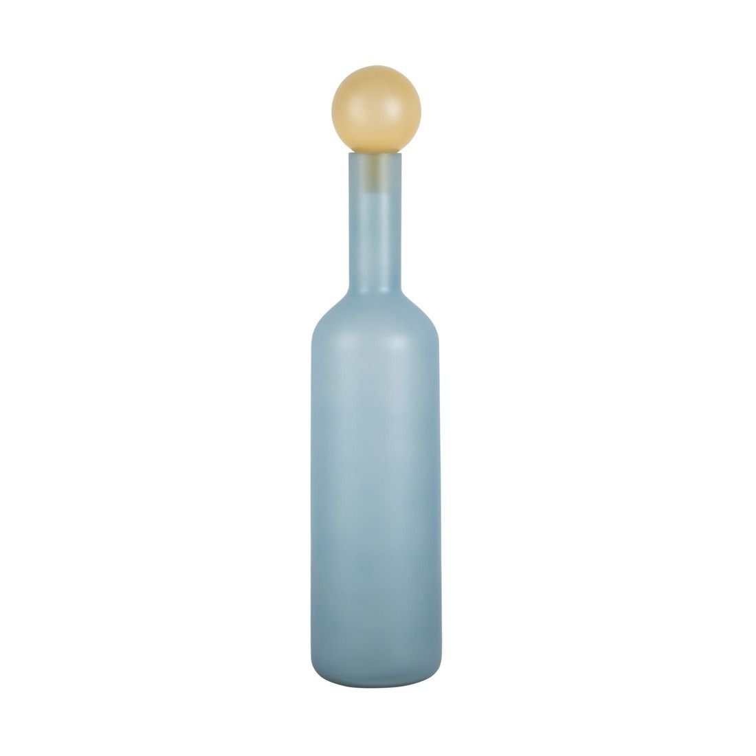 Vase Alegre Botellin large soft blue w. soft yellow