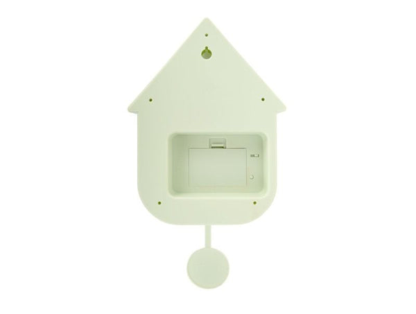 Wall clock Modern Cuckoo ABS soft green