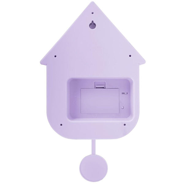Wall clock Modern Cuckoo ABS soft purple
